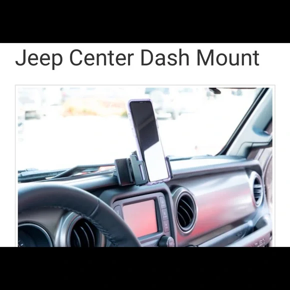 Jeep Center Dash Mount with iPhone Holder - Picture 2 of 6